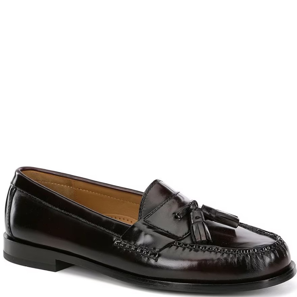 BURGUNDY Cole Haan Pinch Tassel Loafers - SZ 7 D